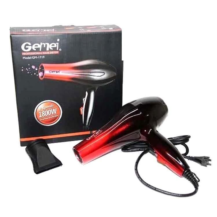 Професійний фен для волосся Gemei GM-1719 1800Вт