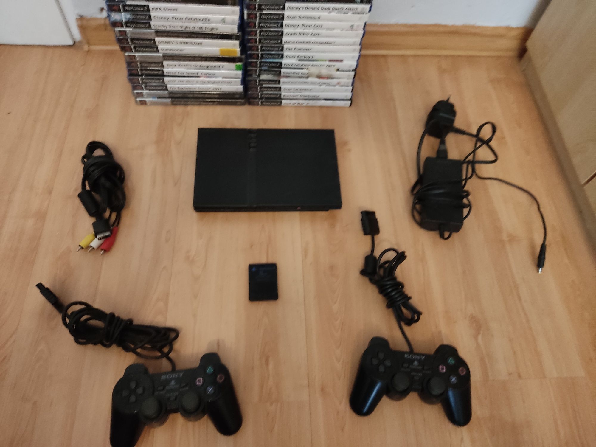 PlayStation 2 dużo gier 2 pady 25 gier pal i