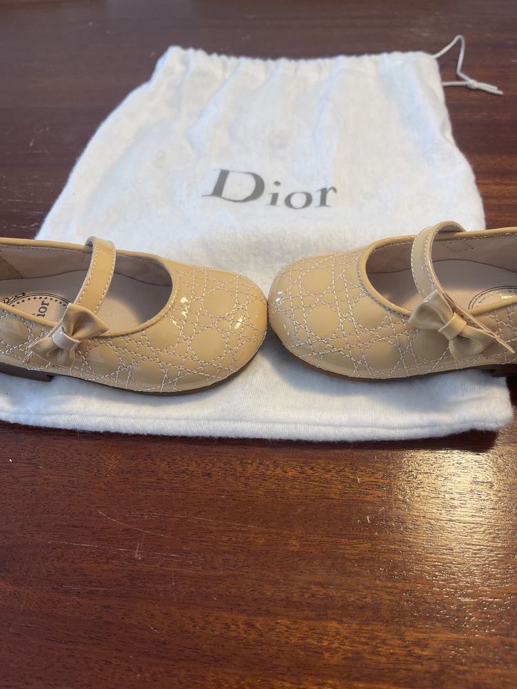 Christian Dior/Baby Dior originais sapatos menina