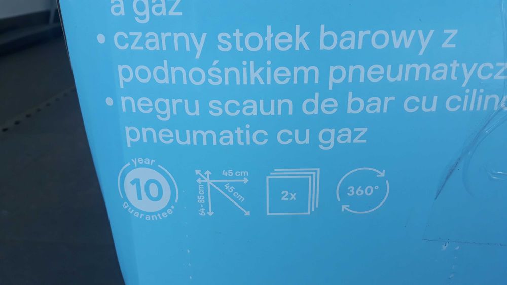 Stołek barowy z podnośnikiem  hoker Karonda nowy !!