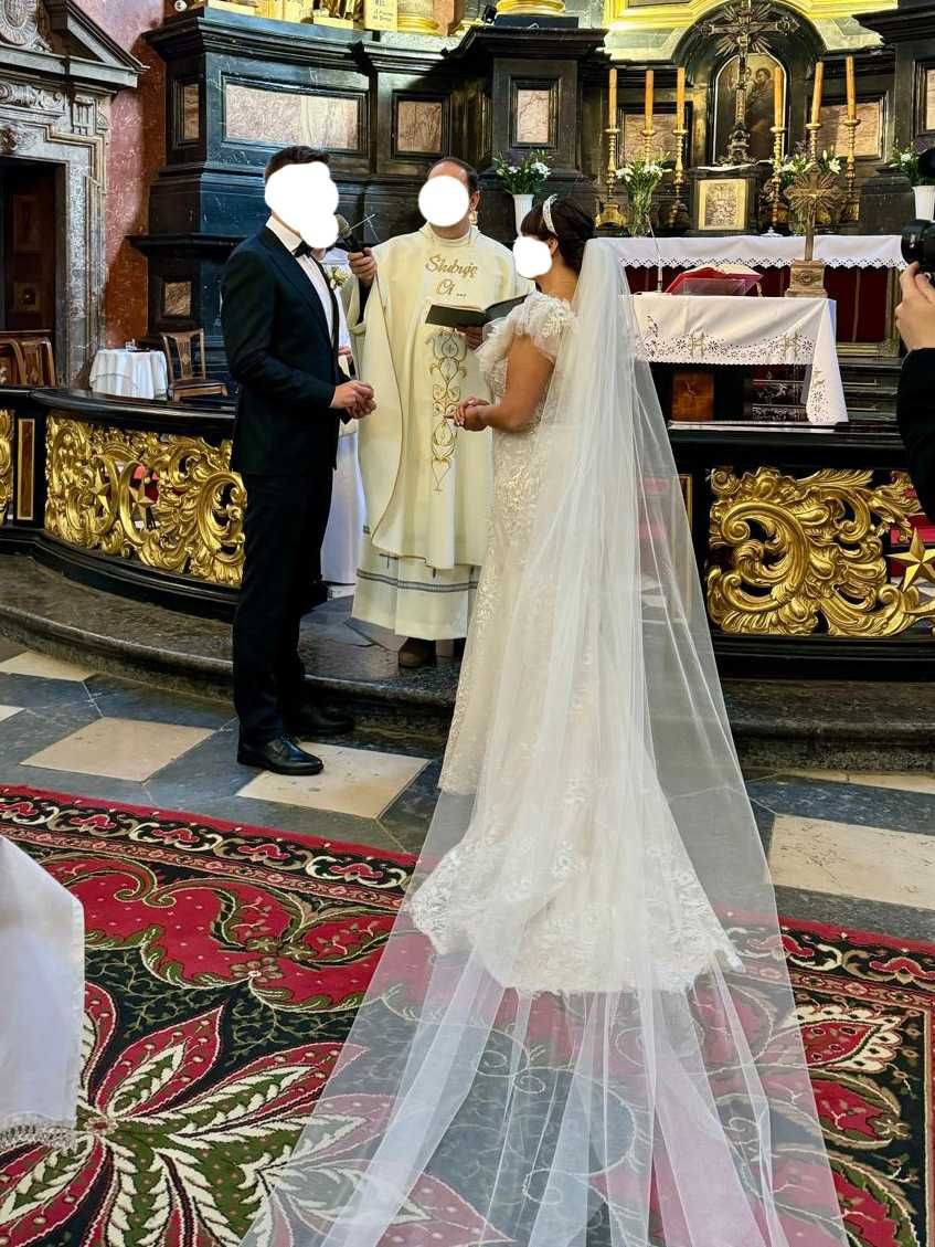 Koronkowa suknia ślubna Madonna Famosa Essen rozm. 48 - idealna, 2024