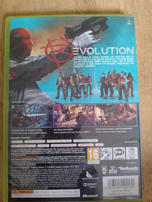 Brink gra Xbox-360