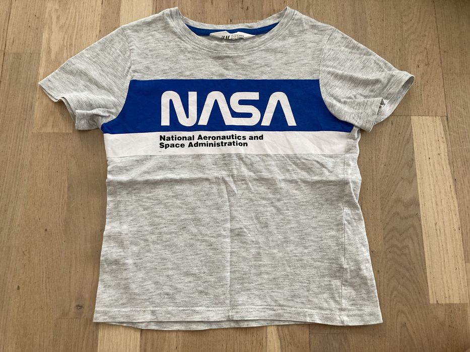 T-shirt hm H&M 110/116 nasa clopiec