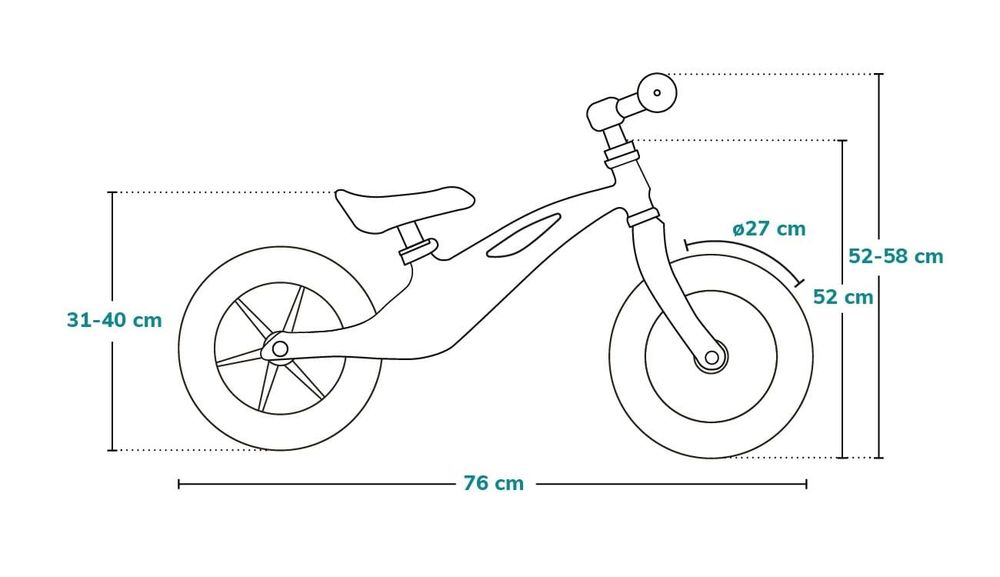 Rowerek biegowy lionelo rower różowy  + dzwonek