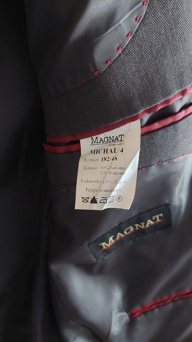 Marynarka męska Magnat szara 182