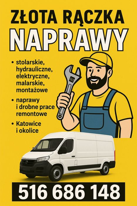 ZŁOTA RĄCZKA - Naprawy domowe, elektryczne, hydrauliczne + BUS