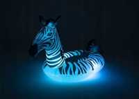 Dmuchany materac zebra LED 254x142cm Bestway 41406 pływak basenowy