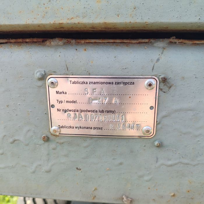 Przyczepa rolnicza D 47A
