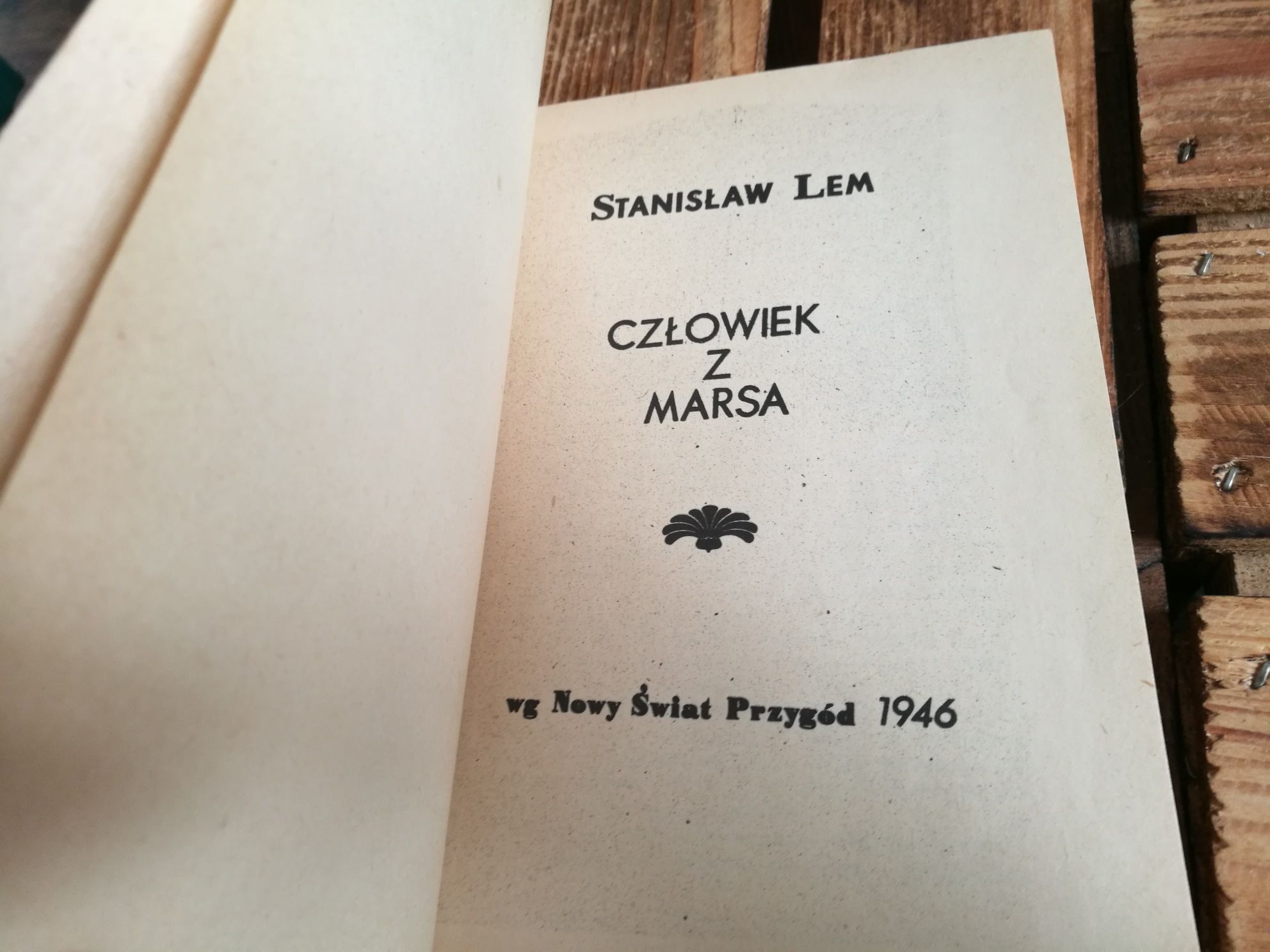 Człowiek z marsa Stanisław Lem 1946 Kolekcjonerska