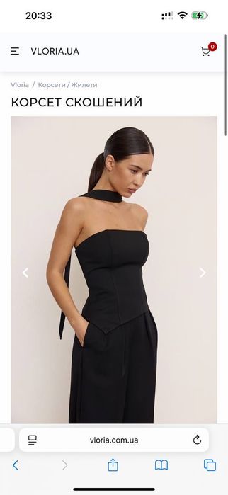 Новий корсет чорний хс / не ношений з біркою