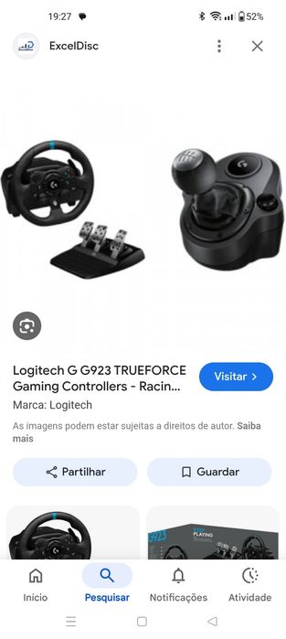 Vendo KIT Logitech 923 com manete incluída
