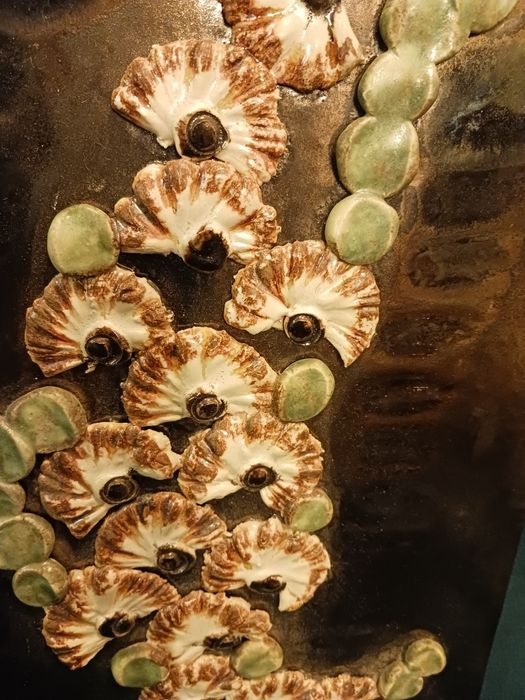 Plakieta ścienna ceramika Ruscha Ręcznie malowana