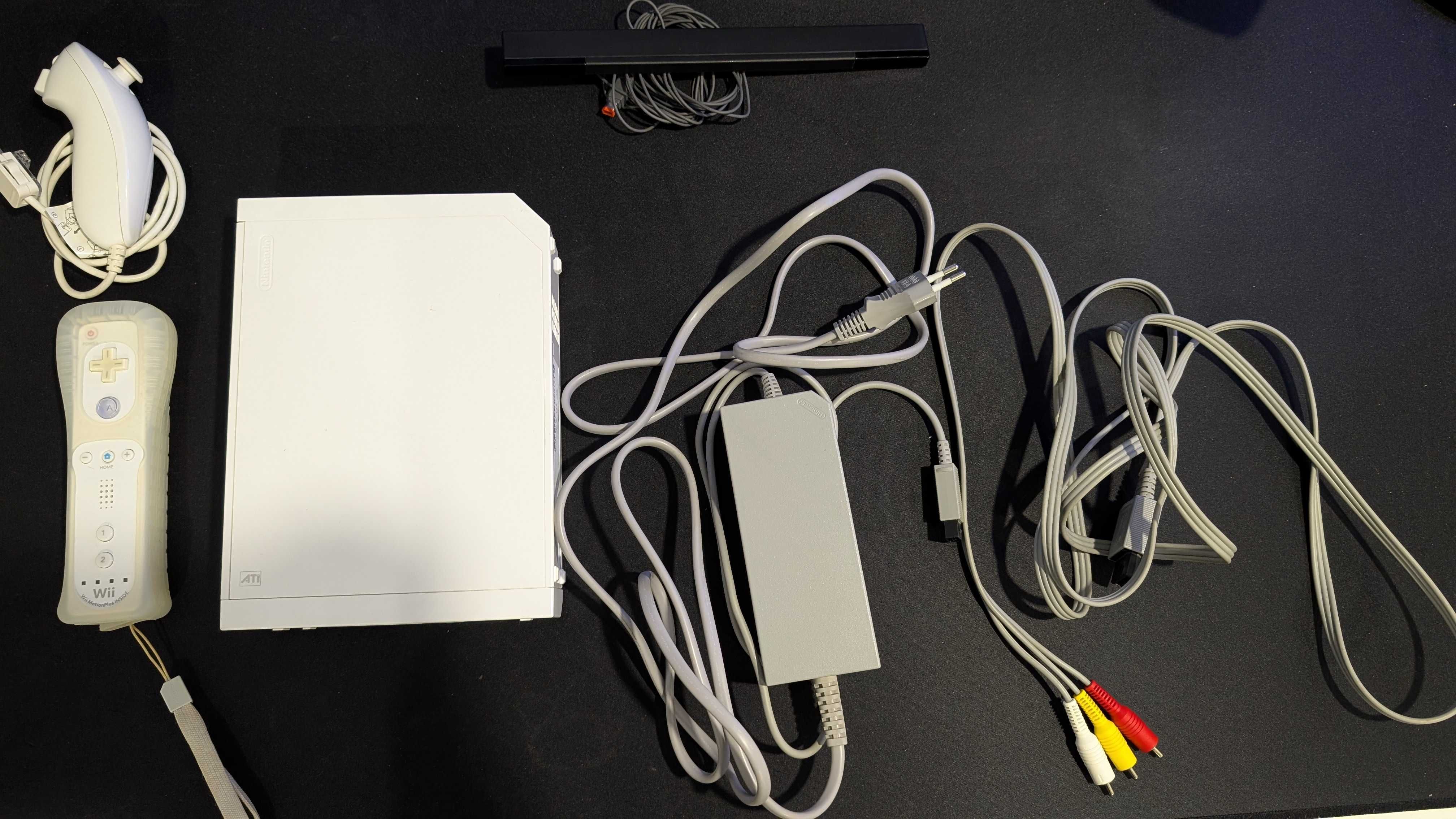 Nintendo Wii com caixa original + 5 jogos