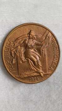 Moeda de 1 escudo 1924 soberba