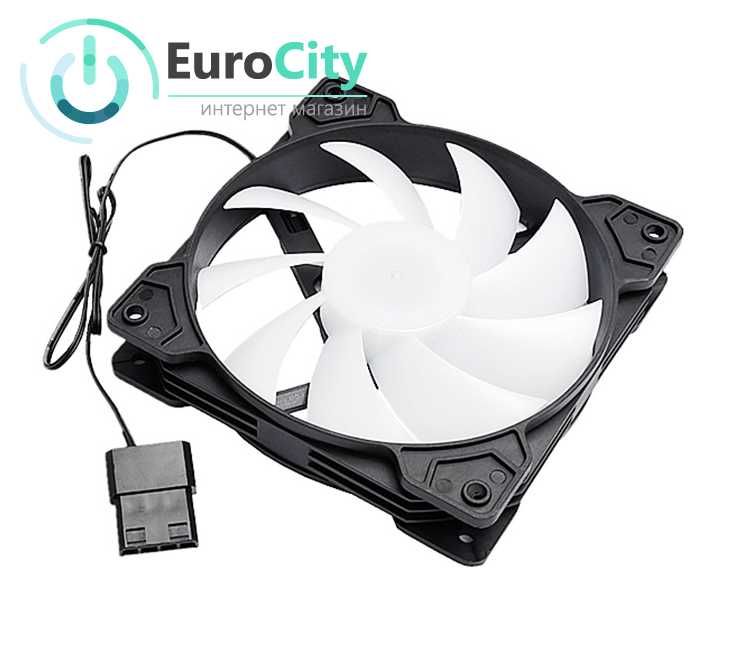 Кулер к корпусу QiuzAim FS-120 Black/White RGB подсветка