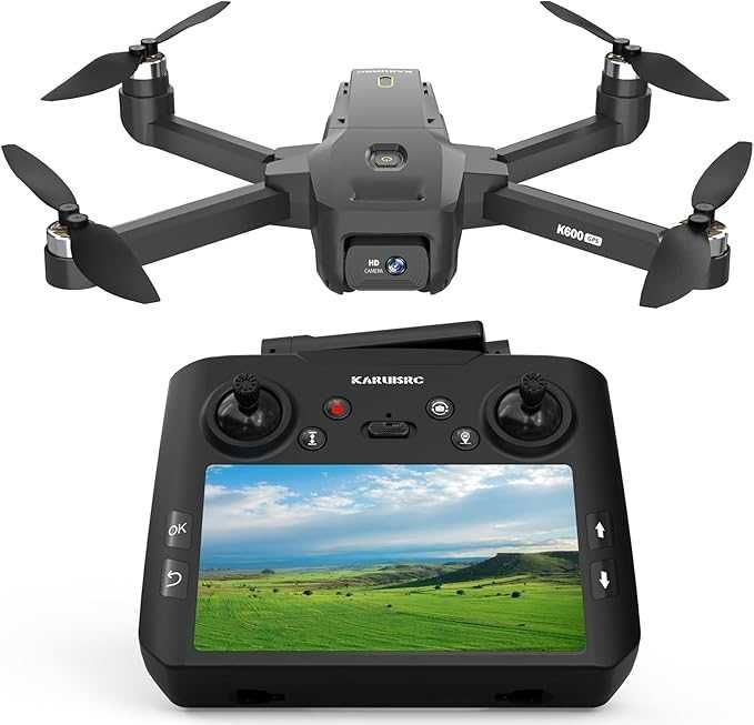 Dron K600-C Z KAMERĄ, GPS, ekran HD 4,5", Pilot zdalnego sterowania