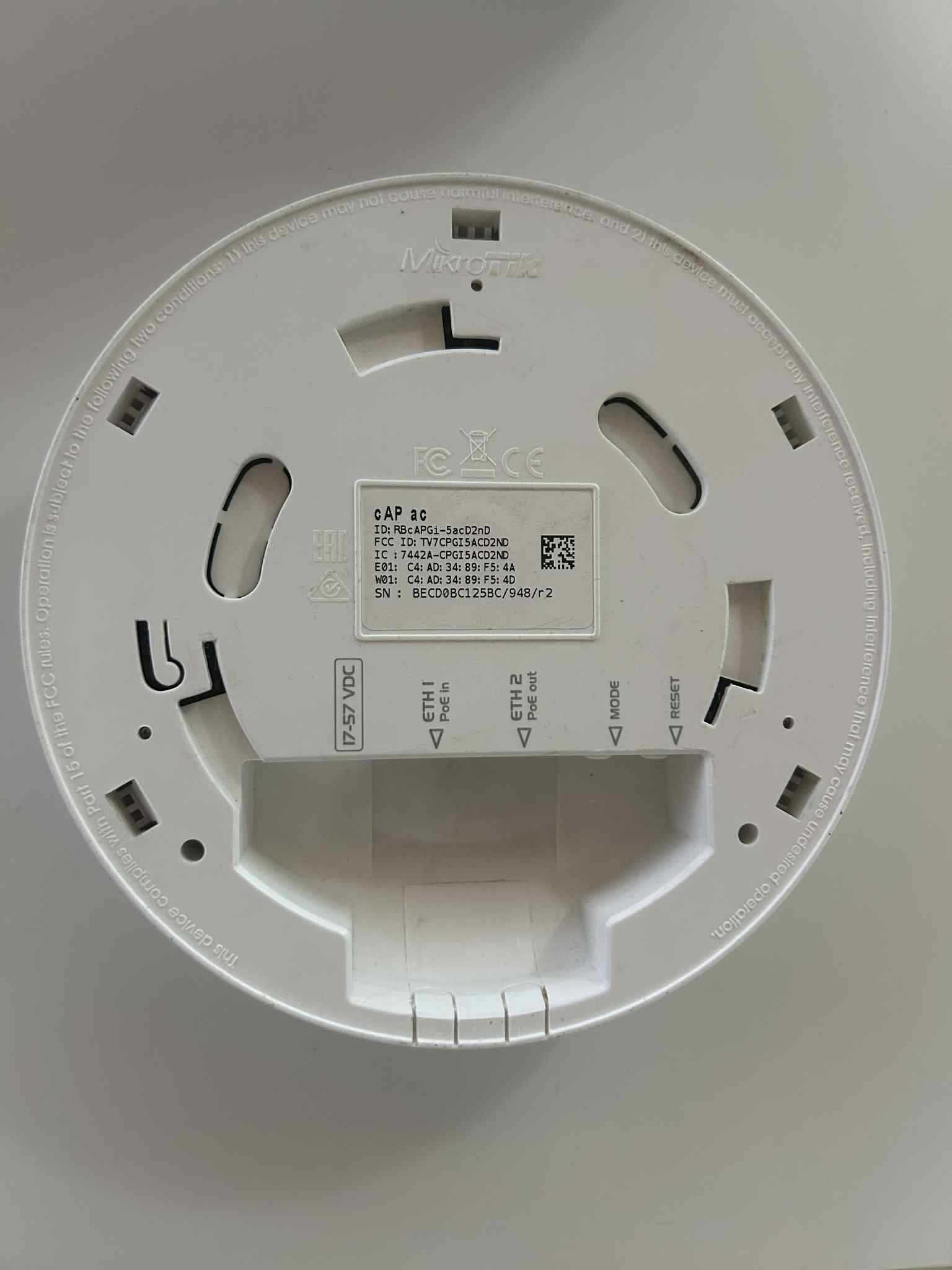 MikroTik cAP ac (ceiling Access Point)