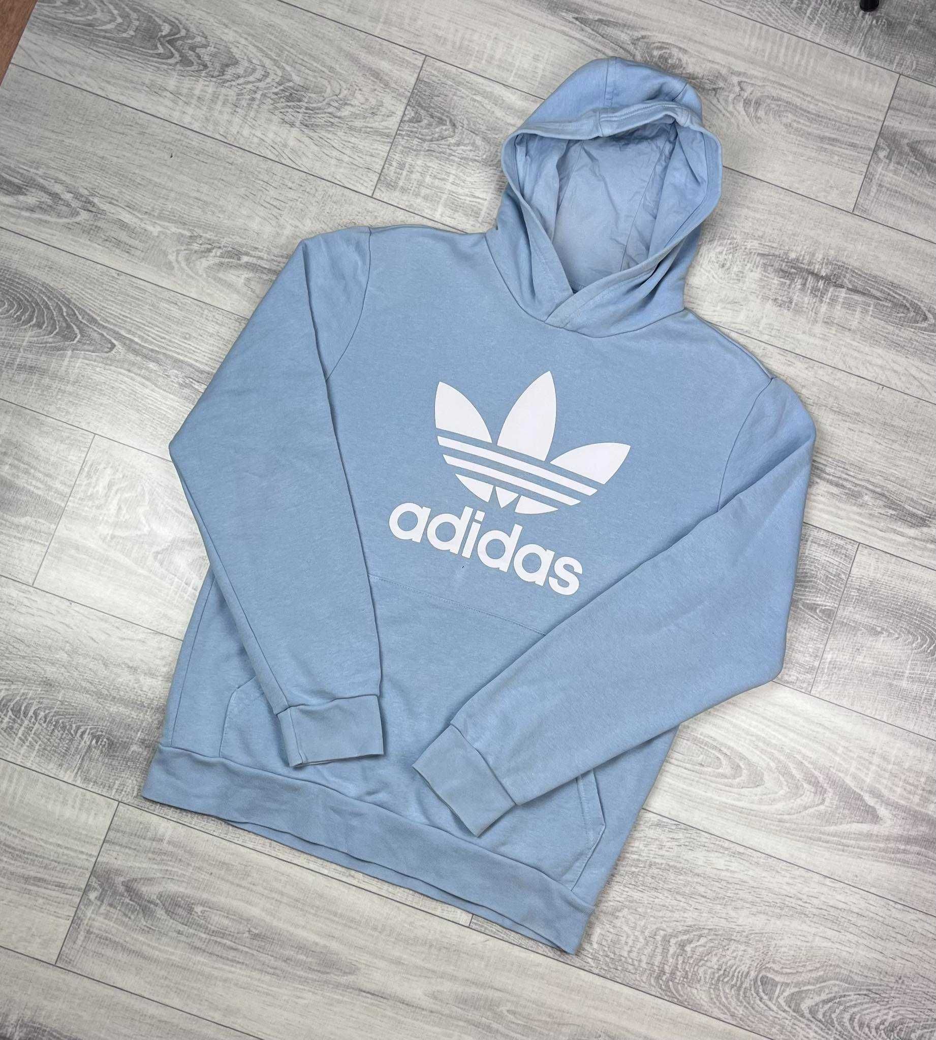 Bluza Adidas originals Hoodie z kapturem baby blue jasno niebieska