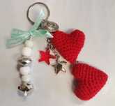 Brelok serduszka handmade