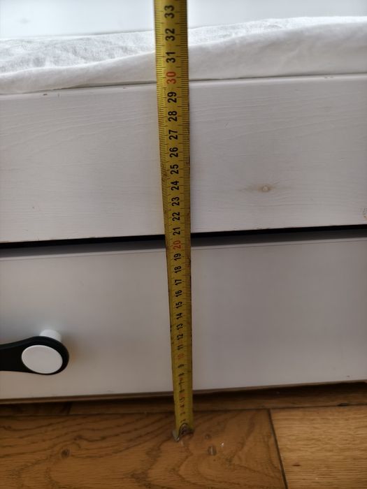 Łóżko dziecięce młodzieżowe białe z szuflada 163cmx84cm