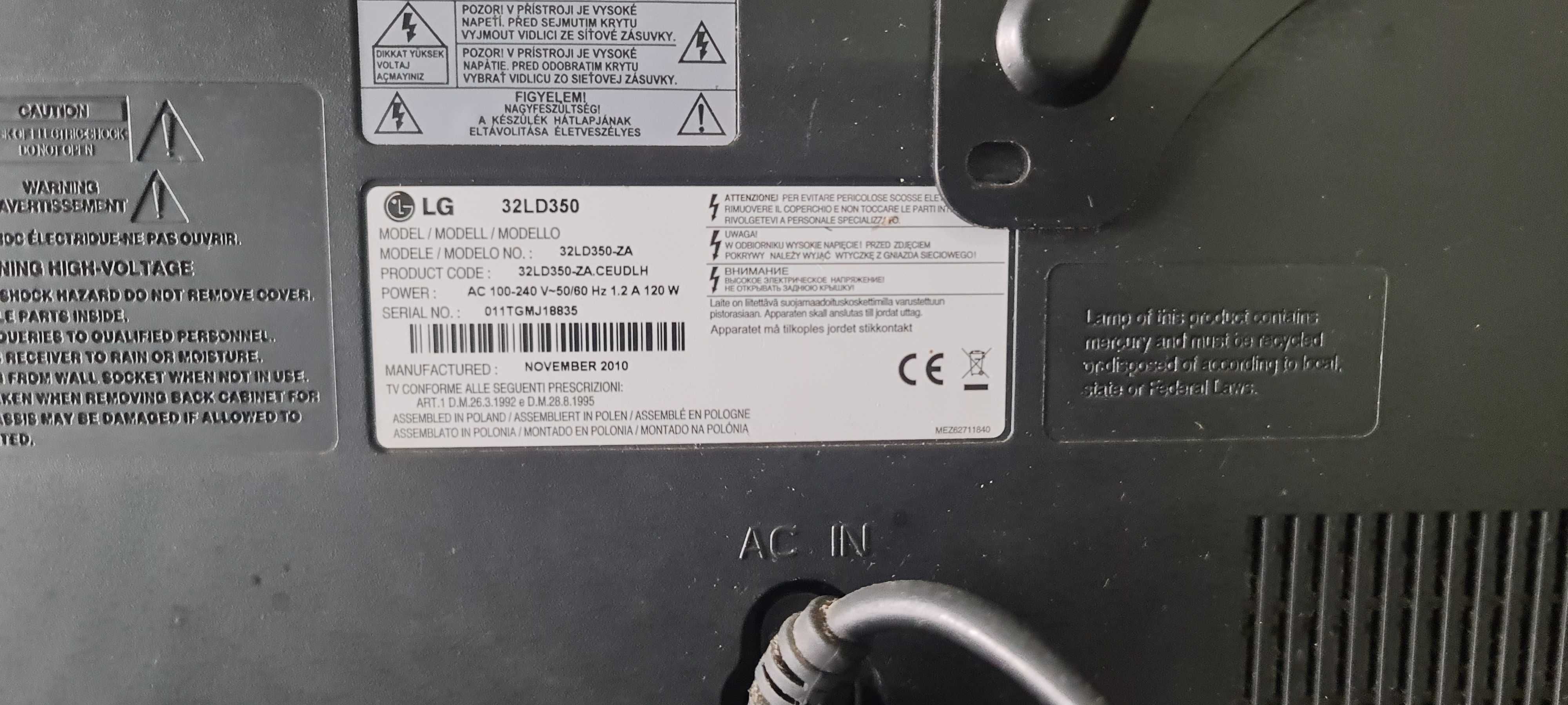 Tv lcd da LG 32"