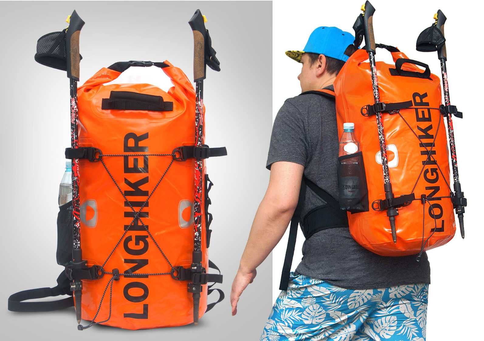 Plecak na kajak motocykl rower plażę 30L wodoszczelny 100% IPX7