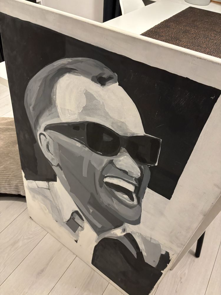 ray charles obraz duzy na plotnie 100x70