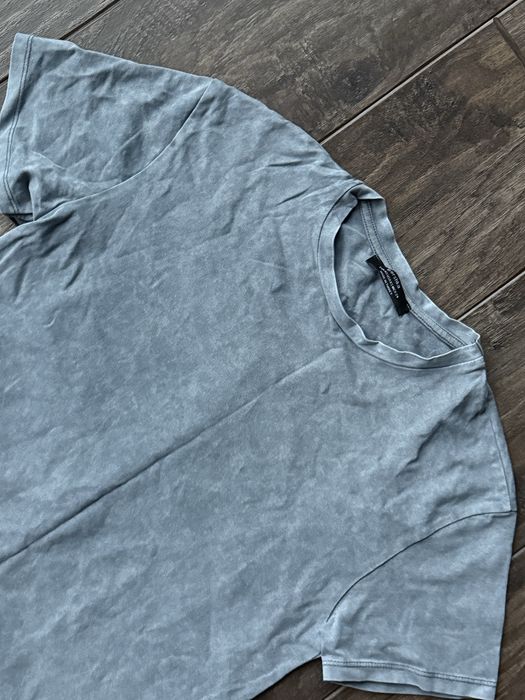 Bershka dress długa bluzka tshirt szara czarna tie dye Xs długa