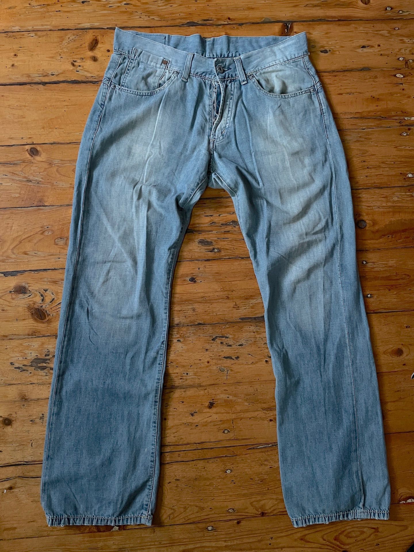 Jeansy G-Star Raw niebieskie dżinsy spodnie 33/32