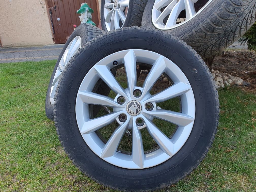 Komplet kół koła do skody octavia vw 5x112 felgi 16" oryginalne