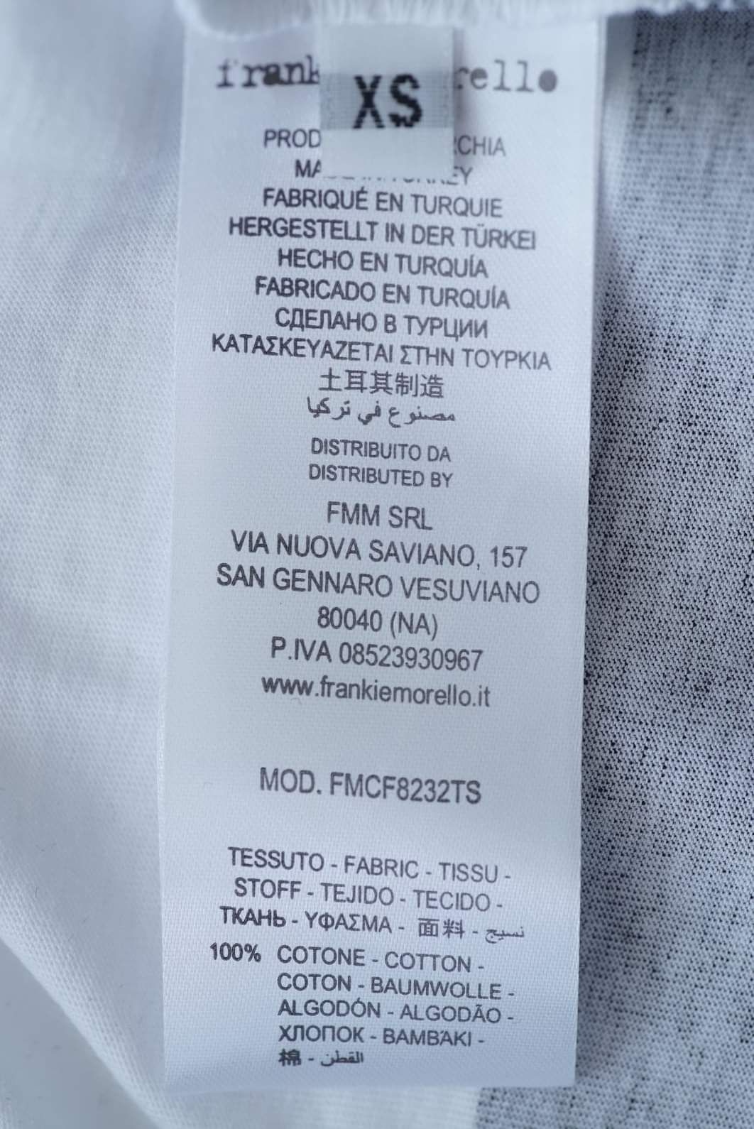 Мужская футболка от итальянского бренда премиум класса FRANKIE MORELLO