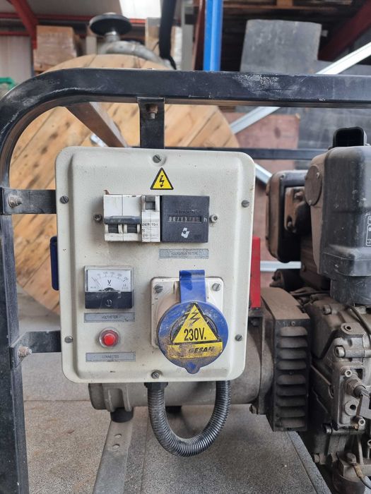 Gerador a diesel monofásico 230V 50Hz 4,8kVW 20,9A refrigerado a ar