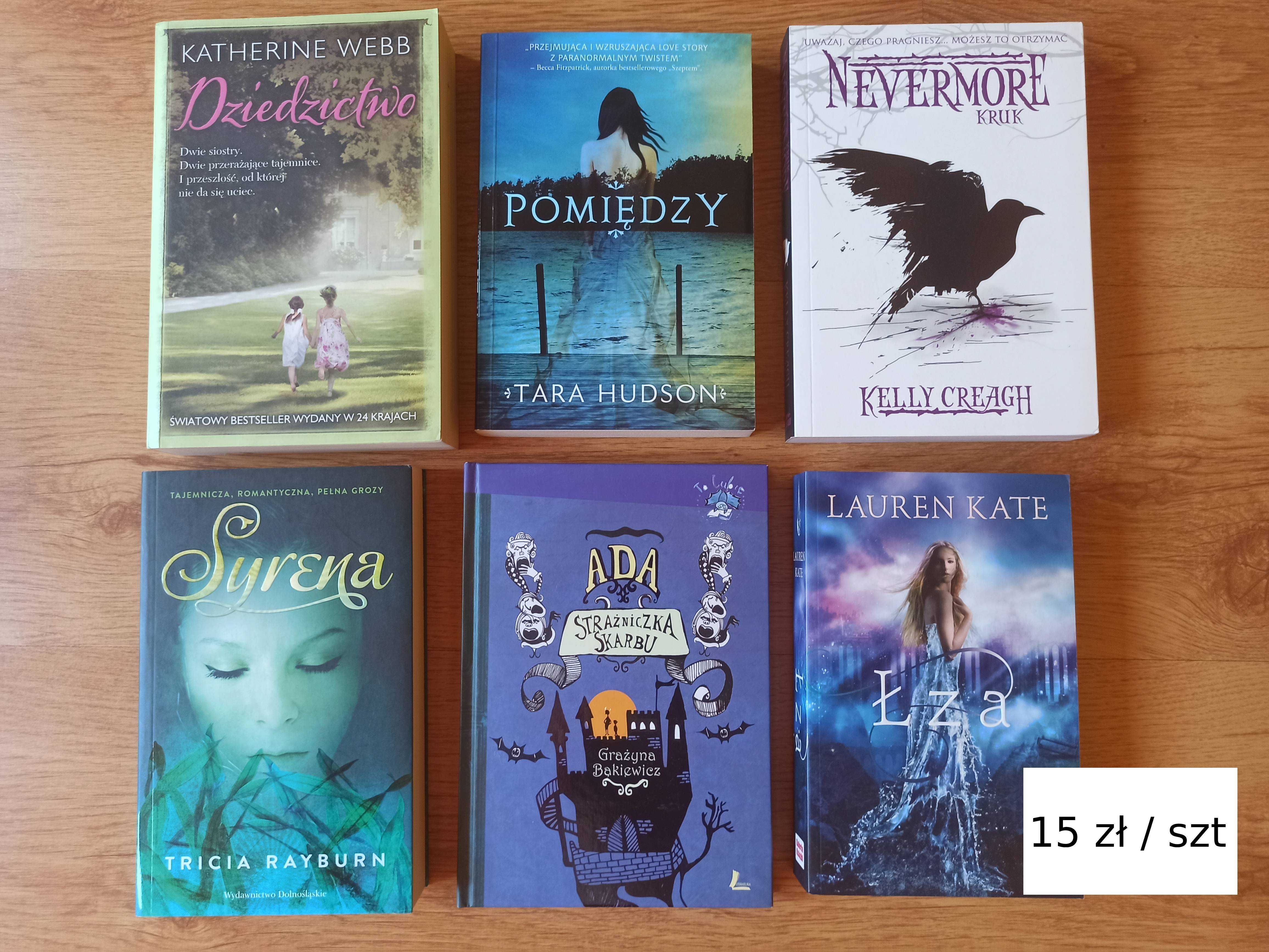 Książki fantasy, romans, przygodowe i inne