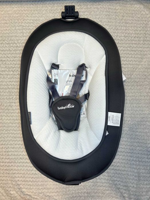 Leżaczek Babymoov Swoon Motion Zinc szaro-biały