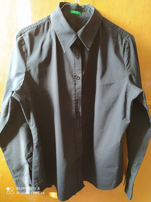 Camisa preta Benetton senhora