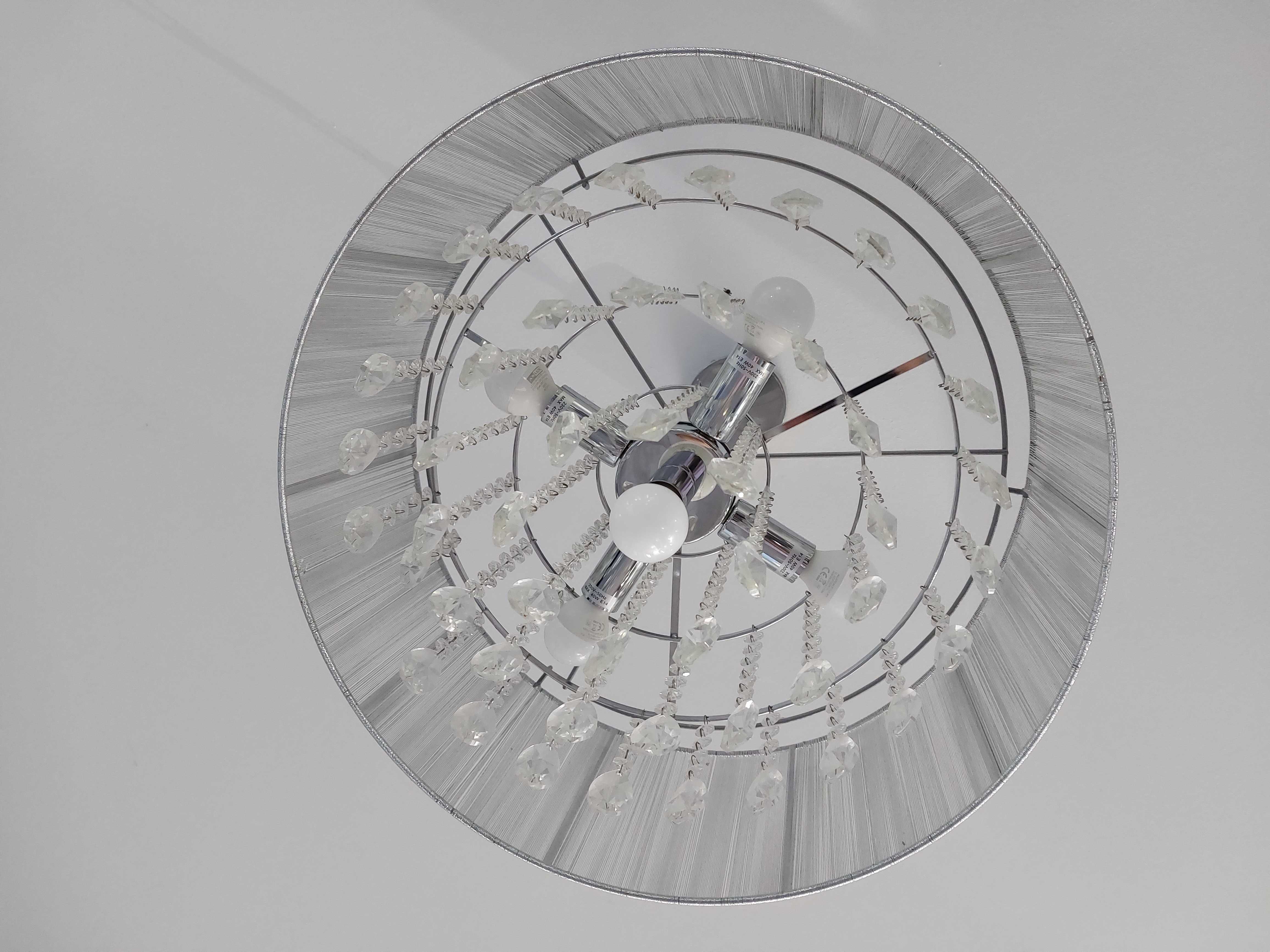Lampa wiszaca z kryształkami
