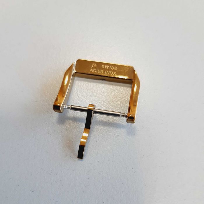 Klamra zapięcie 18mm do zegarka IWC Schauffhausen złota stal INOX