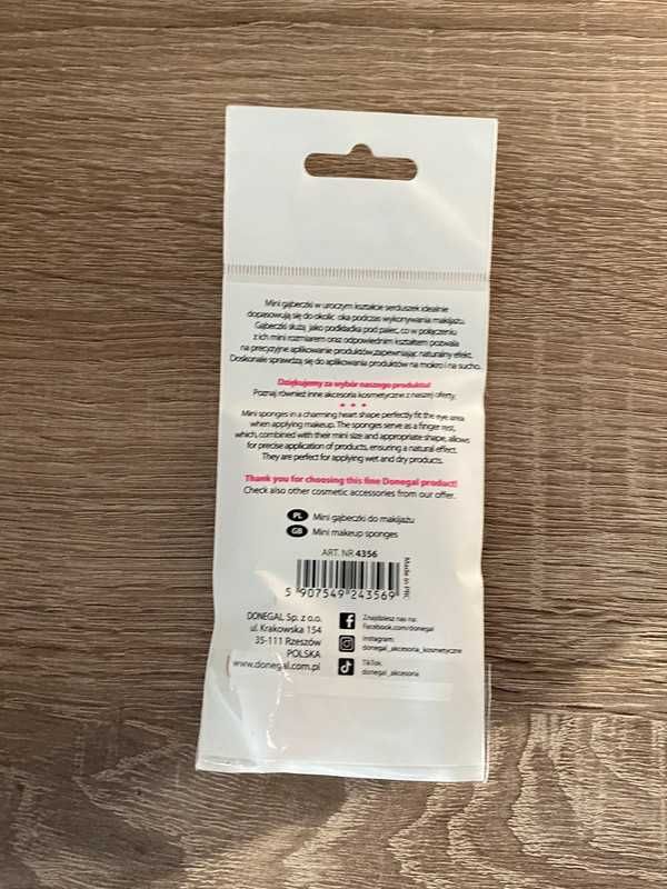 Gąbki gąbeczki do makijażu serca serduszka 4 sztuki