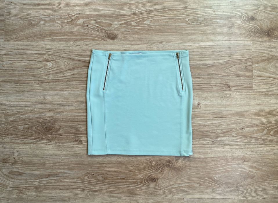 Spódniczka mini krótka miętowa Stradivarius M 38