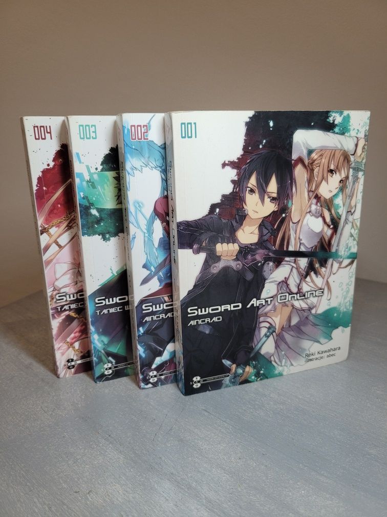 Reki Kawahara Sword Art Online Tom 1, 2, 3, 4 Aincrad, Taniec wróżek