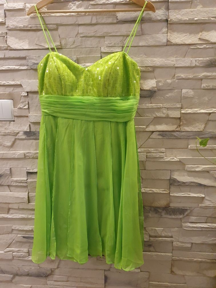 Sukienka cekiny zielona Ignite Evenings by Carol Lin