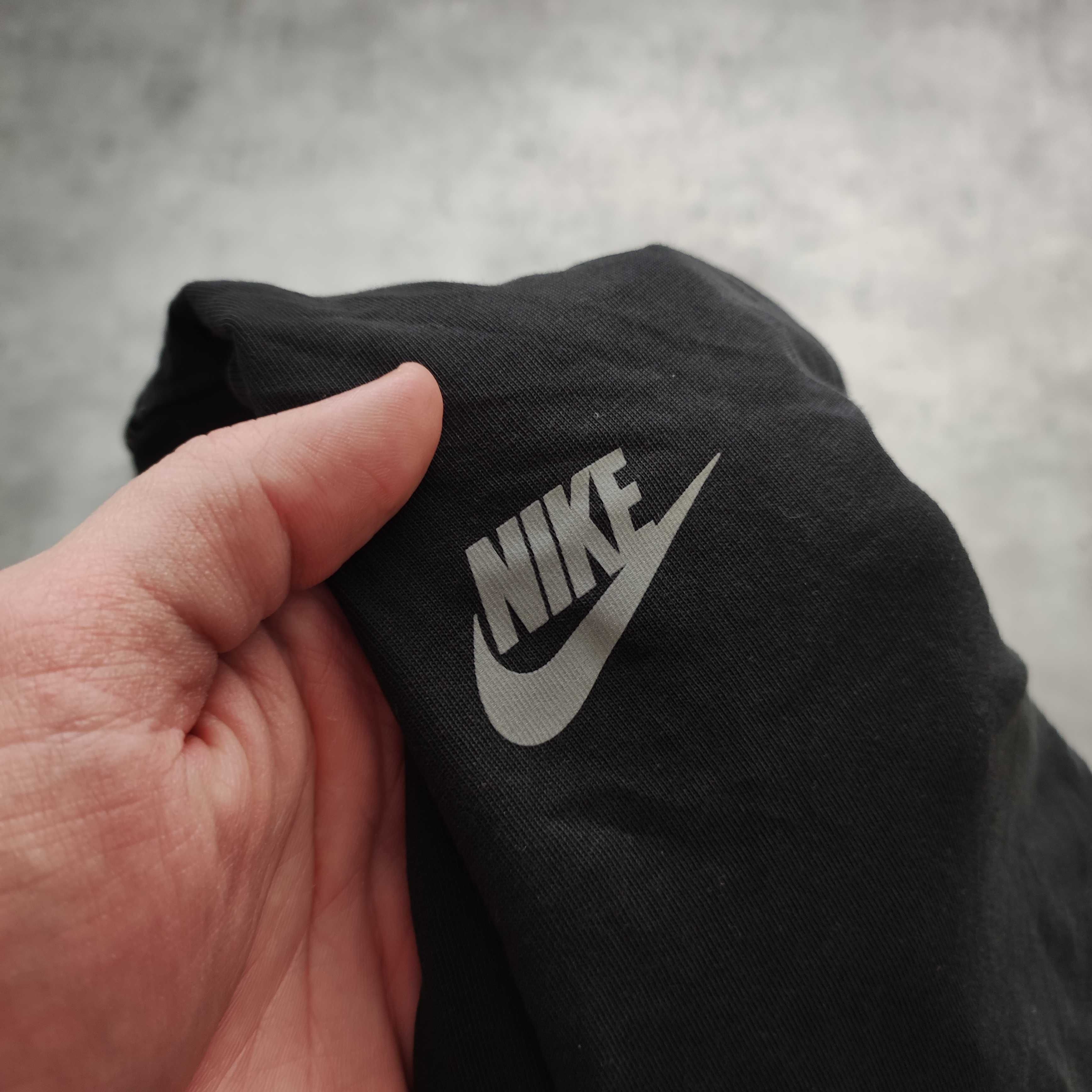 MĘSKA Koszulka Grafitowa Male Logo Lampas Nike Casual Logo PREMIUM