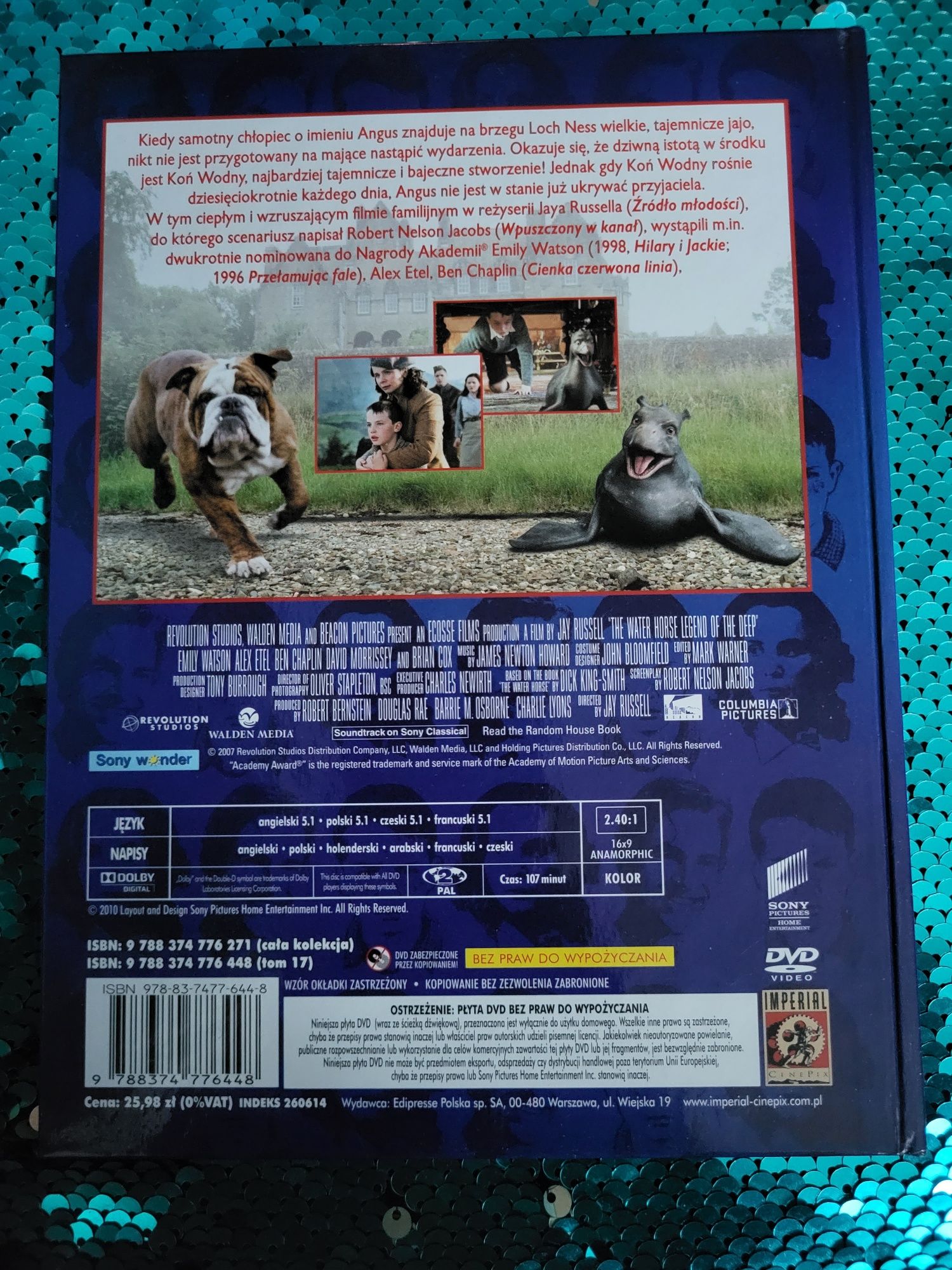 Książka I film na Dvd Koń wodny Legenda głębin Water horse