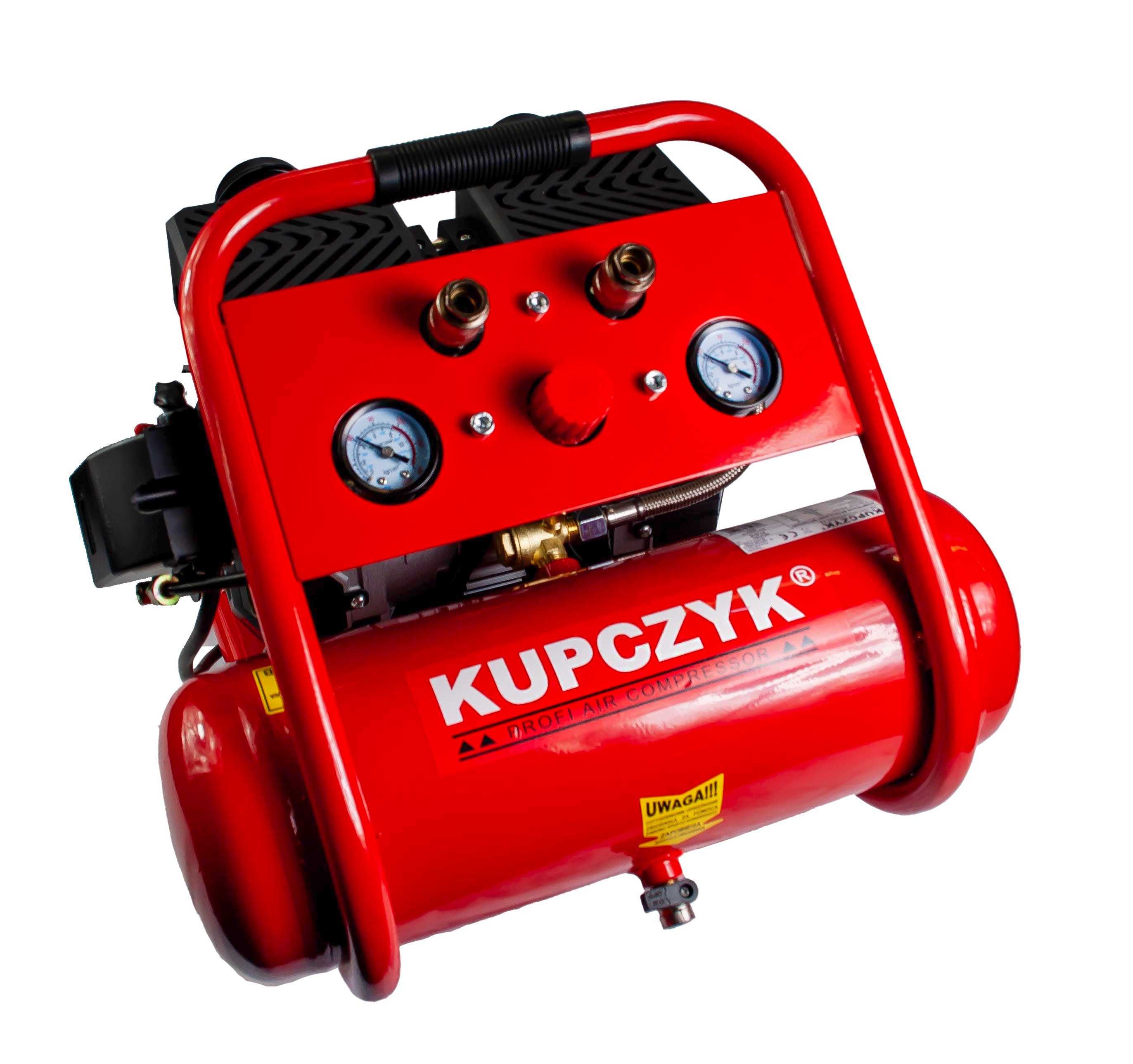 Kompresor bezolejowy wyciszony 6L FLO-6  1,1 KW 167 l/min Kupczyk