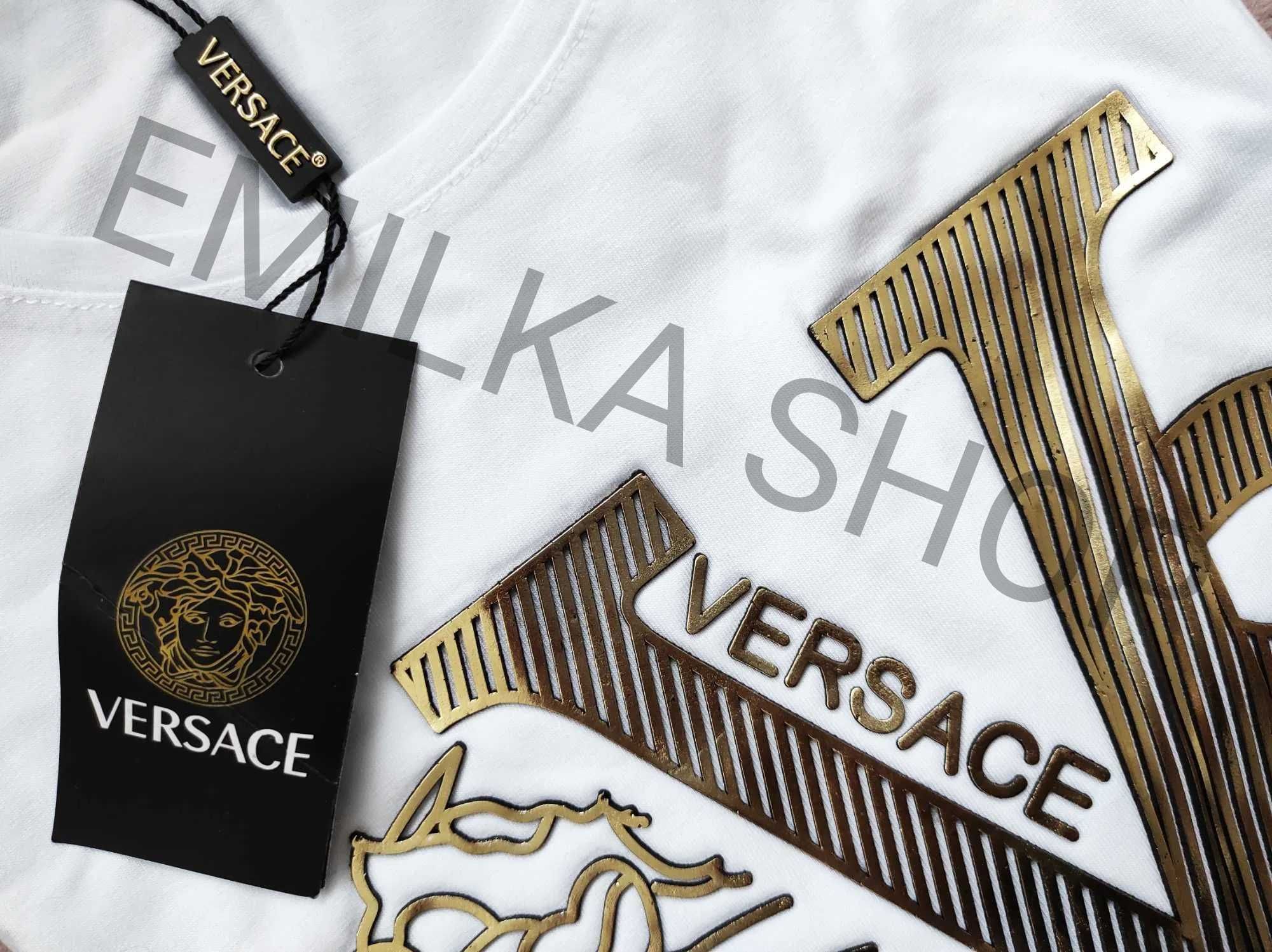 Zestaw koszulka Versace premium biała+czarna