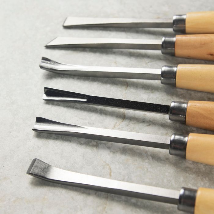 Zestaw dłut do drewna rzeźbienia stolarskie 6 SZT