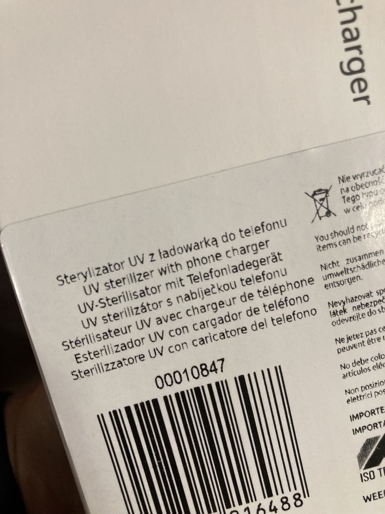 Ładowarka bezprzewodowa z UV i Power Bank