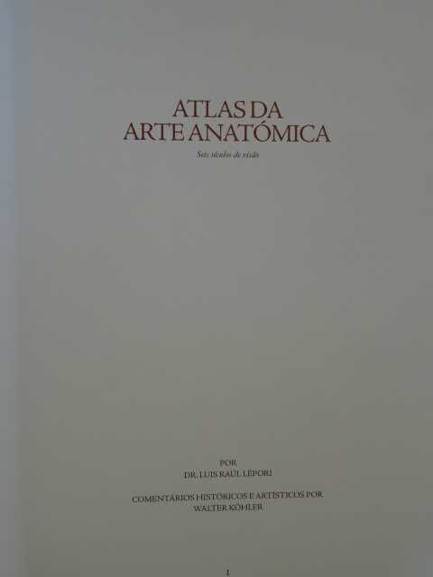 Atlas da Arte Anatómica de Luis Raúl Lépori - 4 Volumes