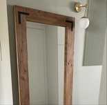 Lustro w drewnianej ramie rustykalne industrialne 168x68