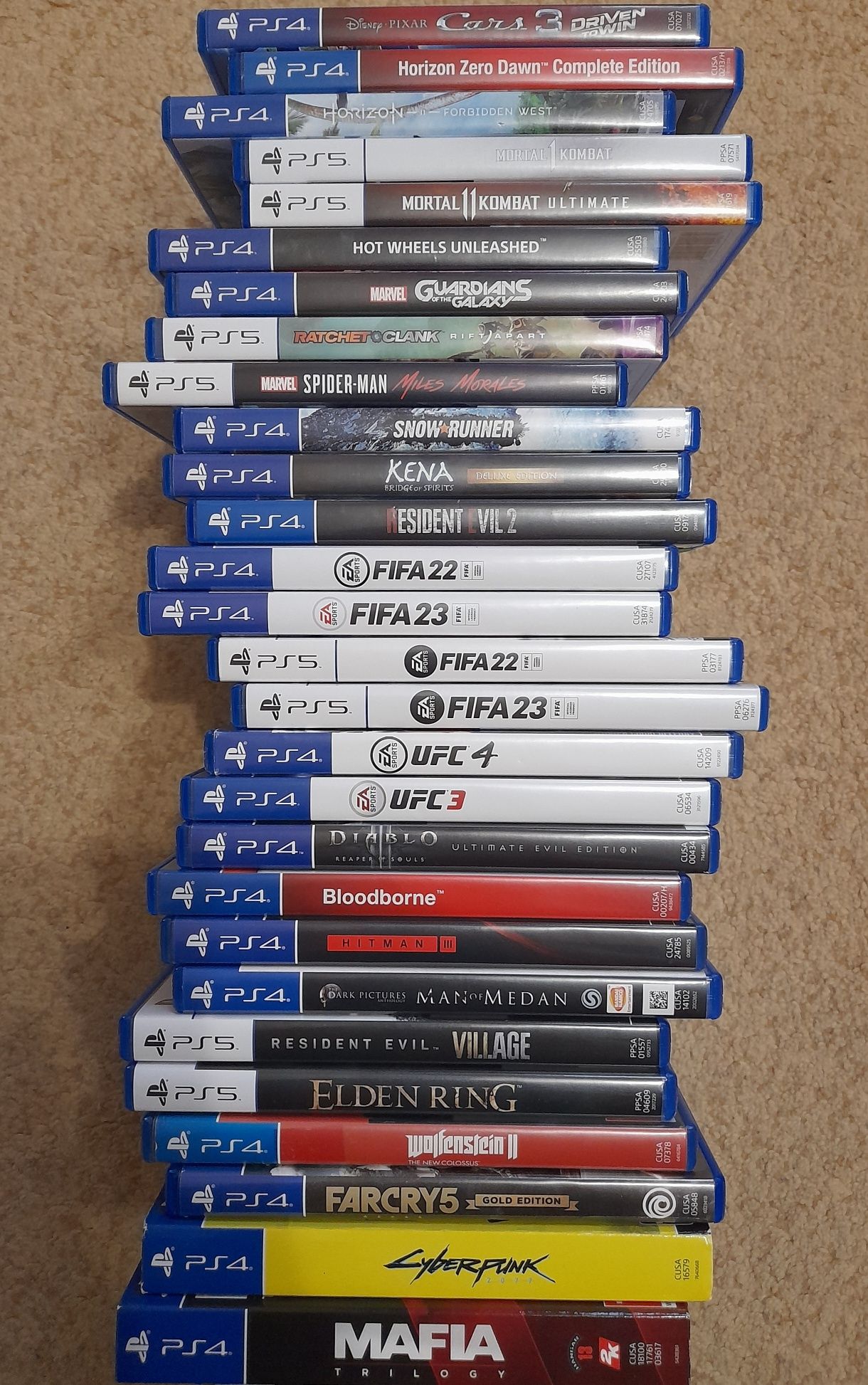 Комплект дисків (або поштучно) ps4 ps5